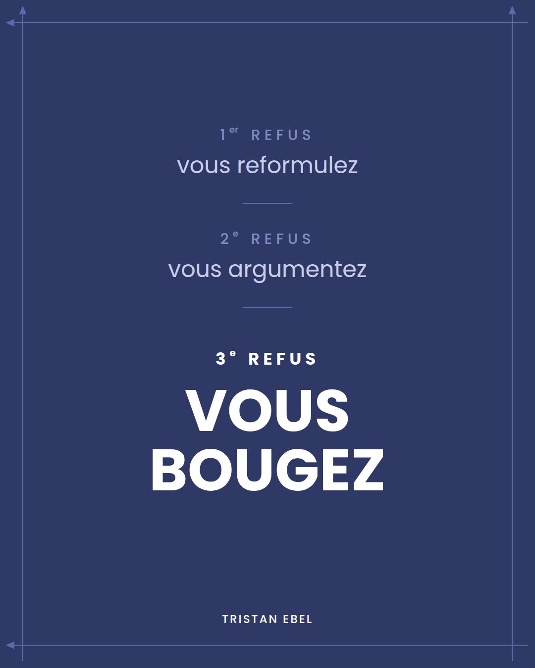 Image du post LinkedIn: Si votre négociation déraille après trois refus