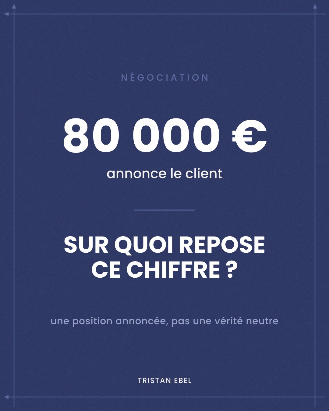 Image du post LinkedIn: Votre client annonce 80 000 €