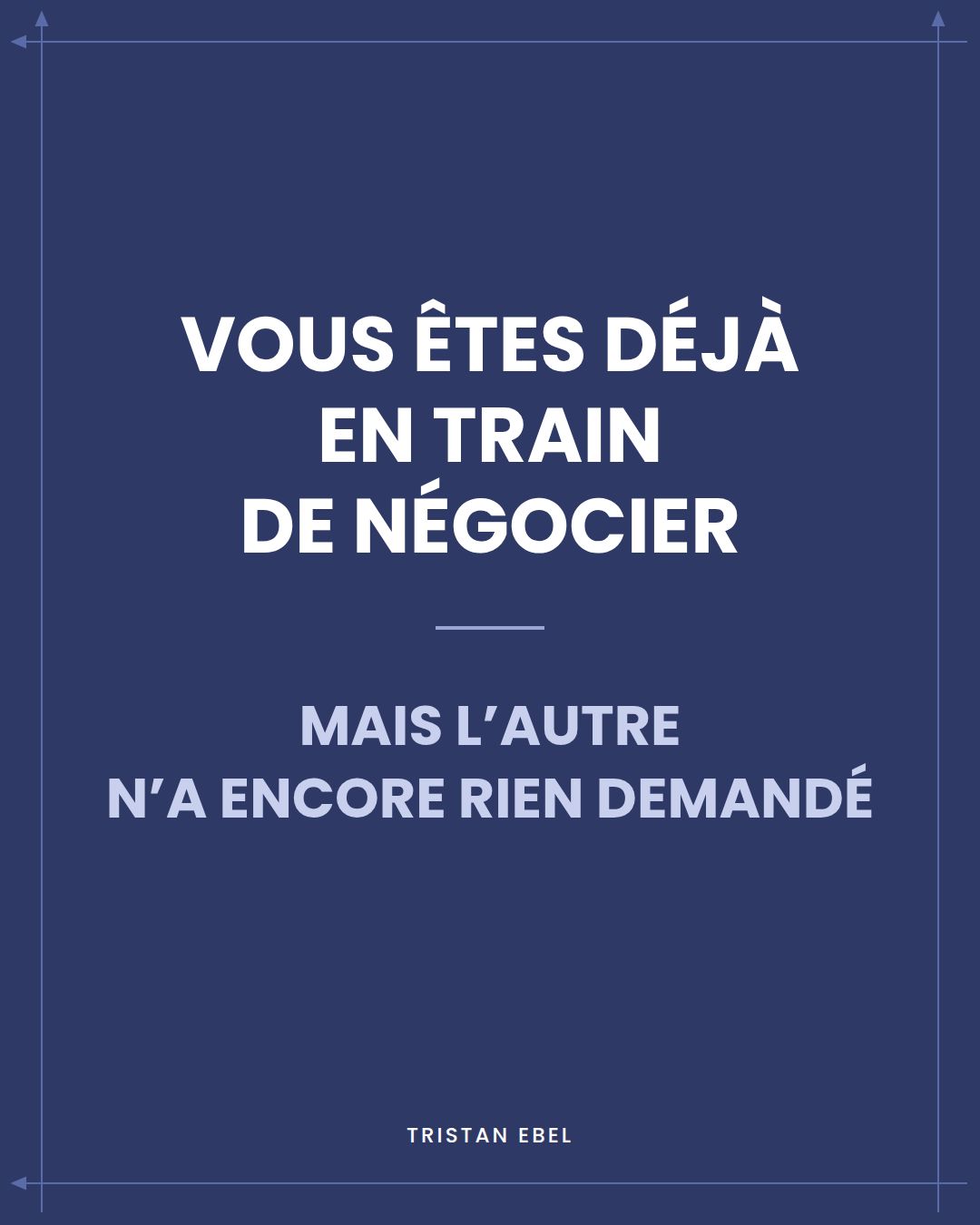 Image du post LinkedIn: Vous avez peut-être déjà fait une concession à quelqu'un qui ne vous avait encore rien demandé